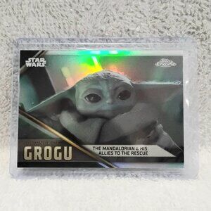 3/$25 Mint 2023.Topps Chrome Journey of Grogu Star Wars Refractor Card JG-16!!
